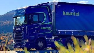 POV Driving Scania S560 - Autumn road. Norway Flå Rv.7 🍁🍃🍂