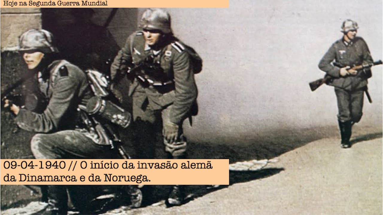 09-04-1940 - O início da invasão alemã da Dinamarca e da Noruega