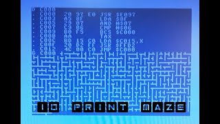 10 Print Maze in Assembly | 21 bytes of fun | Commodore 64