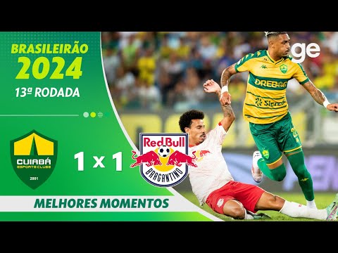 Gols e lances de Cuiabá x Red Bull Bragantino