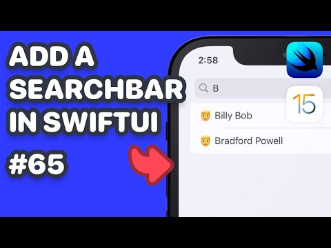 Add a Search Bar In SwiftUI with Searchable (SwiftUI Search bar, SwiftUI Searchable) thumbnail