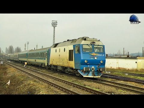 Trei Trenuri de Calatori/Three Passenger Trains in Oradea Est Triaj/Shunting Yard - 16 January 2016