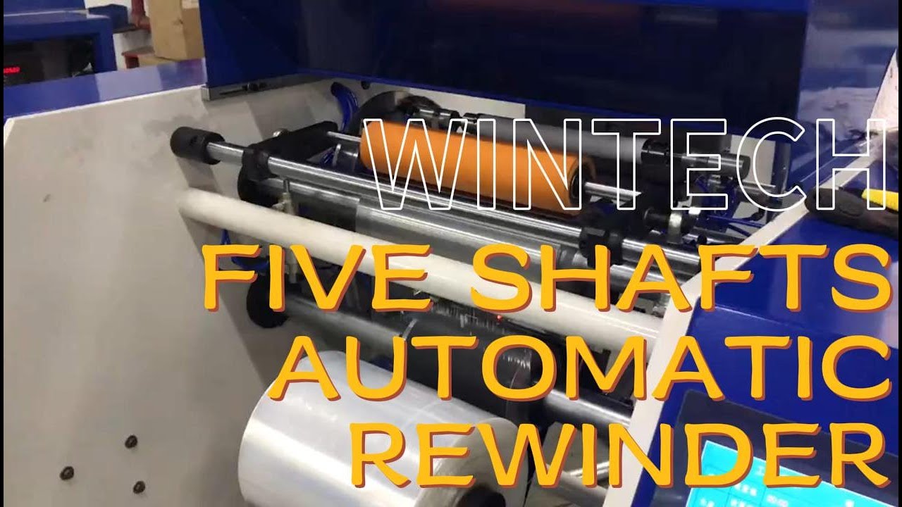 Five Shafts Rewinder;Stretch Film Rewinding Machine;Cling Film Rewinding Machine