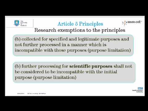 ELSI Dialogues - The GDPR and Scientific Research: Principles