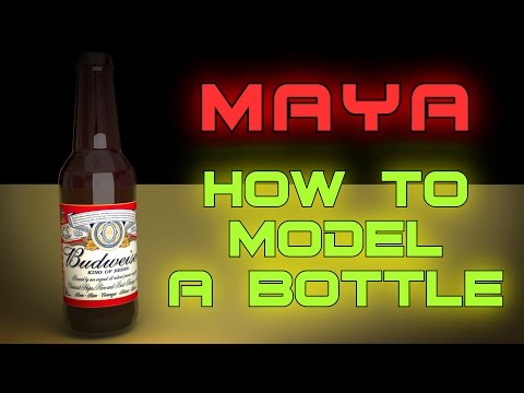Maya Tutorial - How To Model A Beer Bottle In Maya 2017