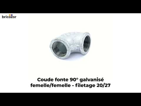 Coude fonte 90° femelle / femelle galvanisé - référence 90 CODITAL