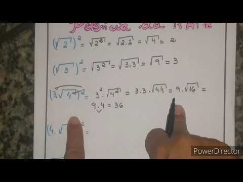 POTENCIA de Raiz QUADRADA Como resolver