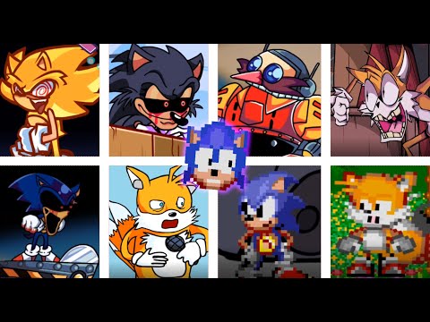 For Hire but Every Turn a Different Sonic Character Sings 🐱 - FNF Cover