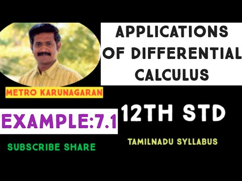 12th Std Maths Example 7.1 For the function f(x)= x^2, x€[0,2] compute the average rate of changes