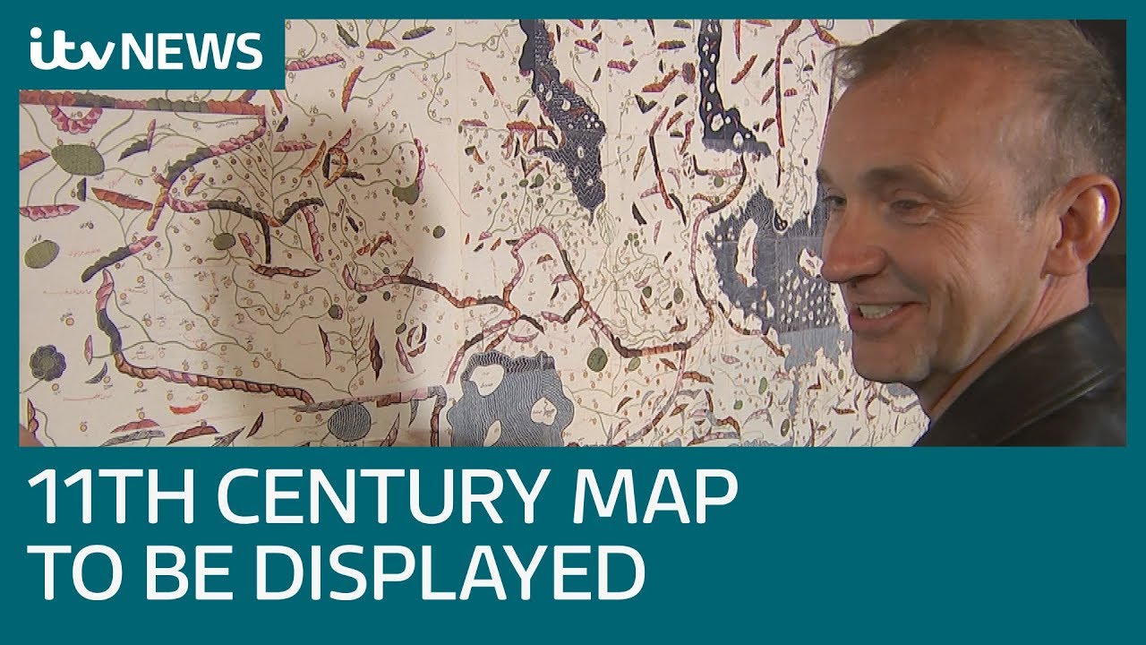 World map from 1154 to go on display in Oxford | ITV News