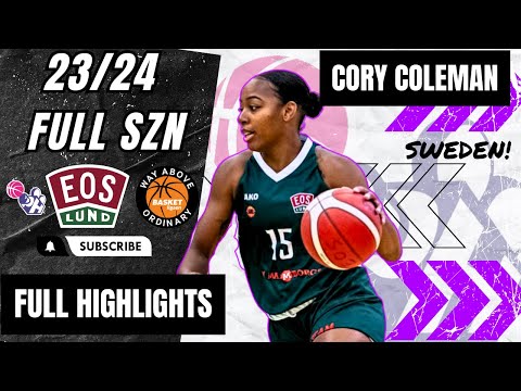Cori Coleman Highlights 2023/24 || Sweden Basketligaen || IK Eos