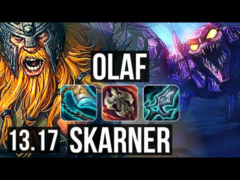 OLAF vs SKARNER (TOP) | 9/0/6, 77% winrate, Legendary | EUW Master | 13.17