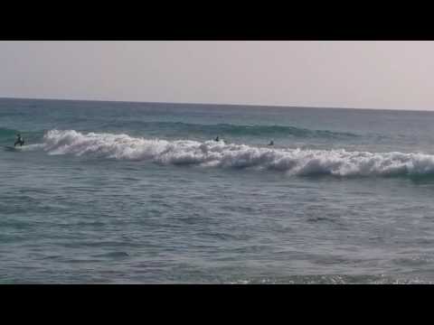 Closeup view of fun waves at Zavial