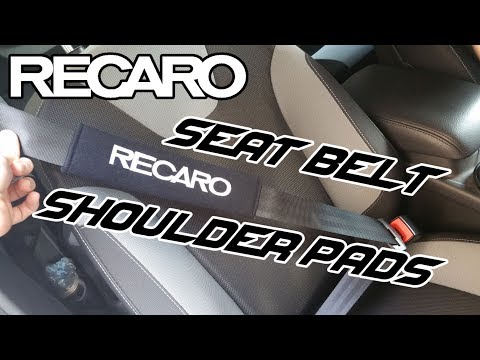 RECARO Seat belt Shoulder Pads Unboxing