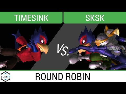 Melee @ LDL 29 - timesink (Falco) vs. SkSk (Sheik/Fox/Falco) - SSBM Round Robin - Smash Melee