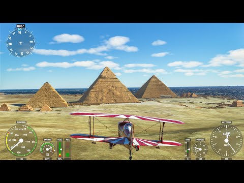Flying over the Pyramids of Egypt ✈ Microsoft Flight Simulator 2020