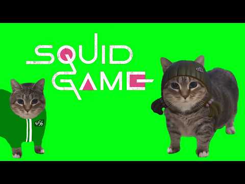 OIIA OIIA CAT playing squid game but he is too fast (green light red light/오징어게임2)