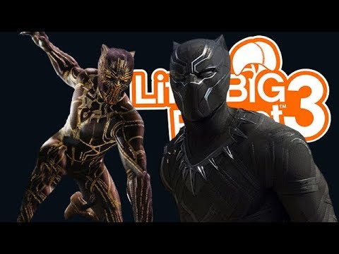 LittleBIGPlanet 3 - Black Panther Costumes [SACKYGAMING] - Playstation 4 Gameplay Video