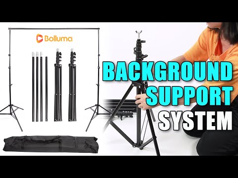 BOLLUMA Heavy Duty 2.8m x 3m Background Support System Introduction & Setup. For Photo and Video