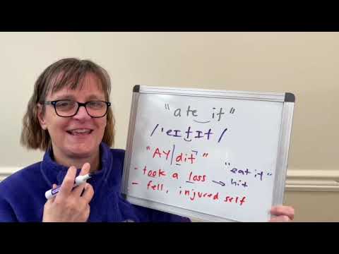 How to Pronounce Ate It (ateit) and Ate it Meaning