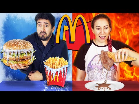 QUENTE ou FRIO SÓ COM MCDONALDS | Gabriel e Shirley 2.0