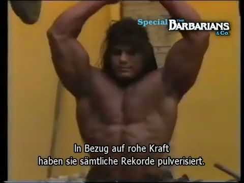 Barbarian Brothers Lifting. Pumping Arms On Set. Bodybuilding David Paul. Strength.