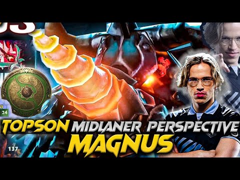 Crazy Play Topson Magnus The Midlane - Dota 2 Pro Gameplay & Learn 7.37C #magnus  #topson
