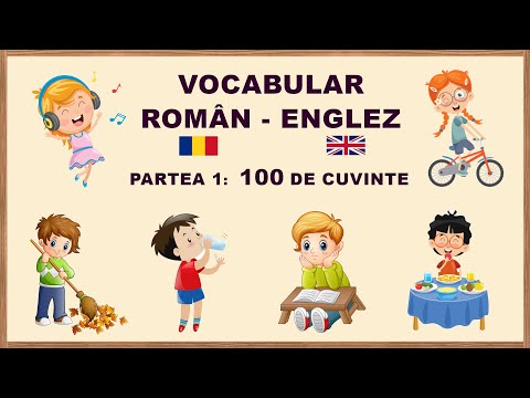 100 Words for Kids -Vocabular Român- Englez -100 de cuvinte - Engleza pentru copii și începători #01