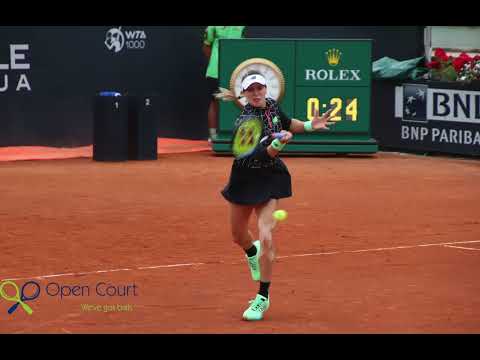 Rome 2023: Genie Bouchard falls to Dalma Galfi