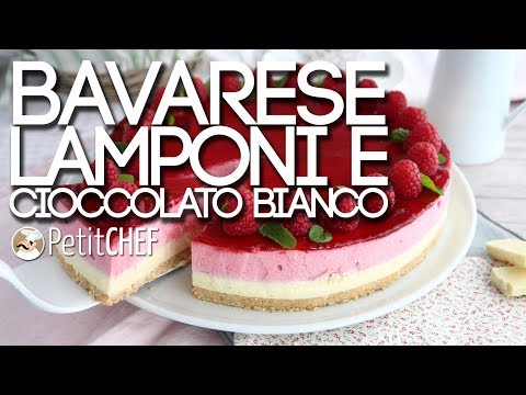 Bavarese lamponi e cioccolato bianco - Il video tutorial