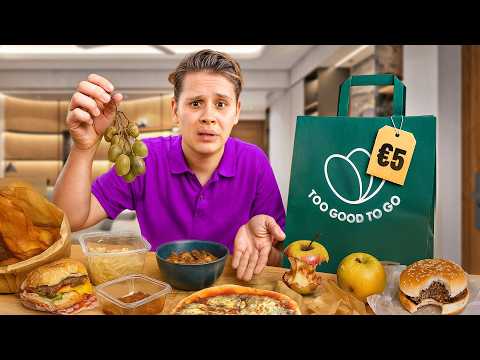 Ich lebe 24 STUNDEN von TOO GOOD TO GO😰 - RESTE ESSEN