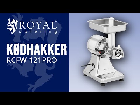 Produktvideo - Kødhakker- 120 kg/t - Royal Catering - 550 W