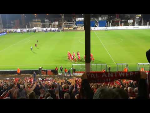 !! R.Antwerp Fc - RSC Anderlecht !! Spelers groeten supporters !!