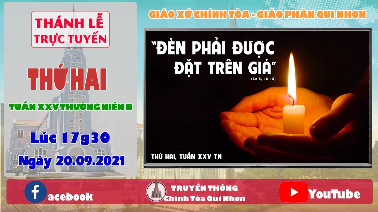 Trực tuyến Thánh lễ Thứ Hai, tuần XXV TNB, 20.09.2021
