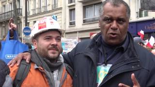 Défilé pour la 6e République du 18 mars - Les mains d'or par une chorale d'ouvriers