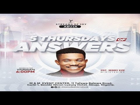 5 THURSDAYS OF ANSWERS [WORD AND FIRE SERVICE] -  14th July 2022