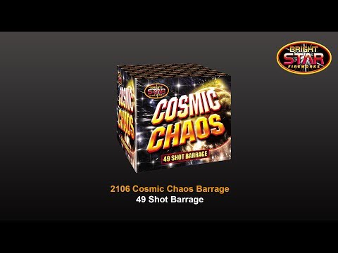 Bright Star Fireworks - 2106 Cosmic Chaos 49 Shot Barrage