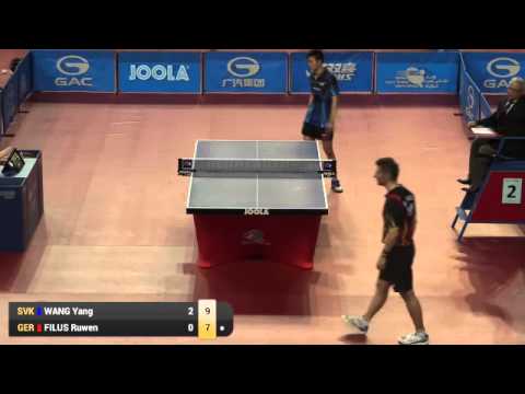 2015 Qatar Open MS PR WANG Yang SVK vs FILUS Ruwen GER