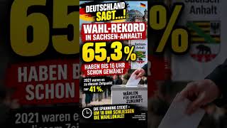 Rekord-Wahlbeteiligung in Sachsen-Anhalt: 65,3 % bis 16 Uhr #Wahl #Sac
