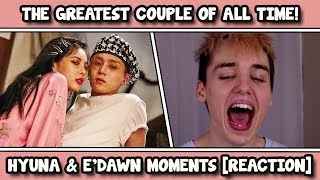 HYUNA AND E&#39;DAWN MOMENTS REACTION [LEAVE THEM ALONE!!!]