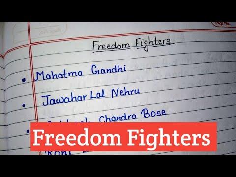 20 Freedom Fighters of India//Freedom Fighters