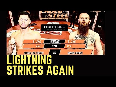 TEEN FIGHTER - LOUIS LEE SCOTT  V  BRAD EVANS .  CAGED STEEL