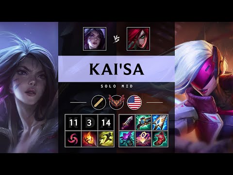 Kai'Sa Mid vs Katarina - NA Grandmaster Patch 25.20