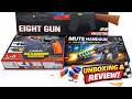 AK47 Toy Gun Set Bubbles Gun Light Sound Unboxing Full Demo Review