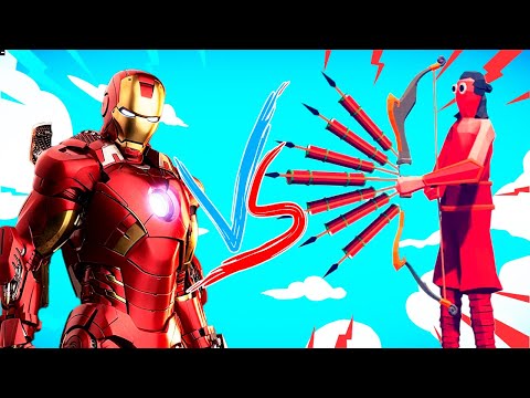 100x IRON MEN + 1x GIANT vs 3x EVERY GODS - Totally Accurate Battle Simulator TABS.