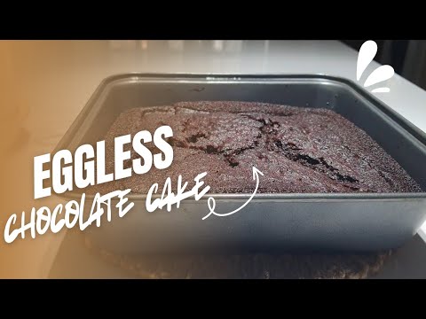 how to make eggless chocolate cake | moist chocolate cake | fluffy & rich eggless recipe