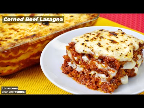 Corned Beef Lasagna sa Air Fryer, Oven, at No Bake
