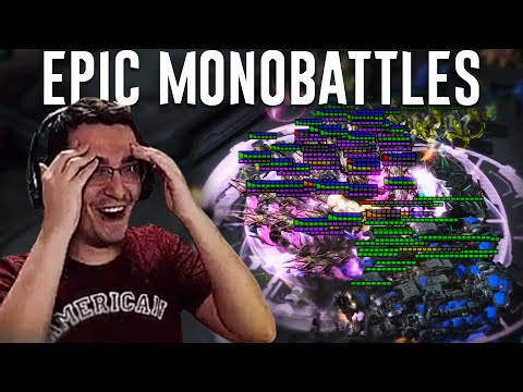 4 Terran vs 4 Protoss EPIC Monobattles!
