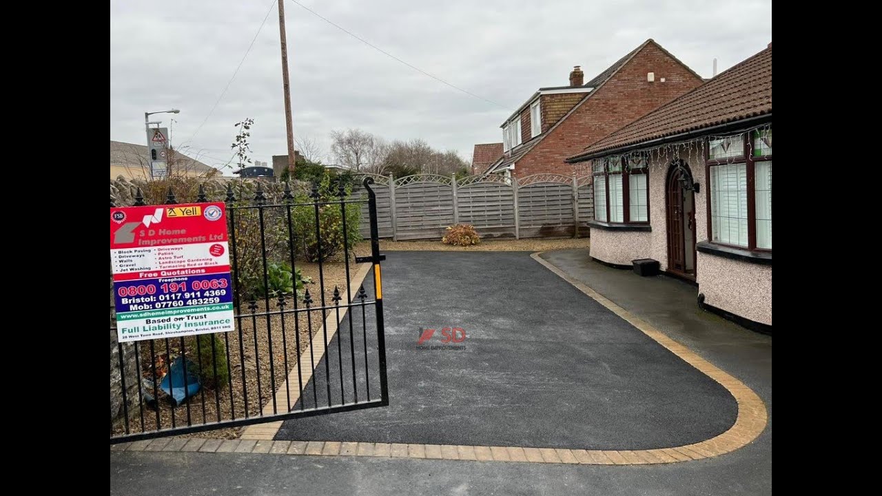 New Tarmac Driveway with Paved Edge in Bedminster, Bristol