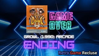 Growl (1990) Taito arcade beat 'em up ending [Retro Gaming]
